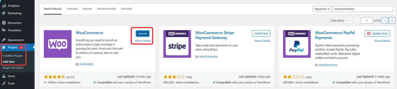 woocommerce